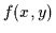 $f(x,y)$
